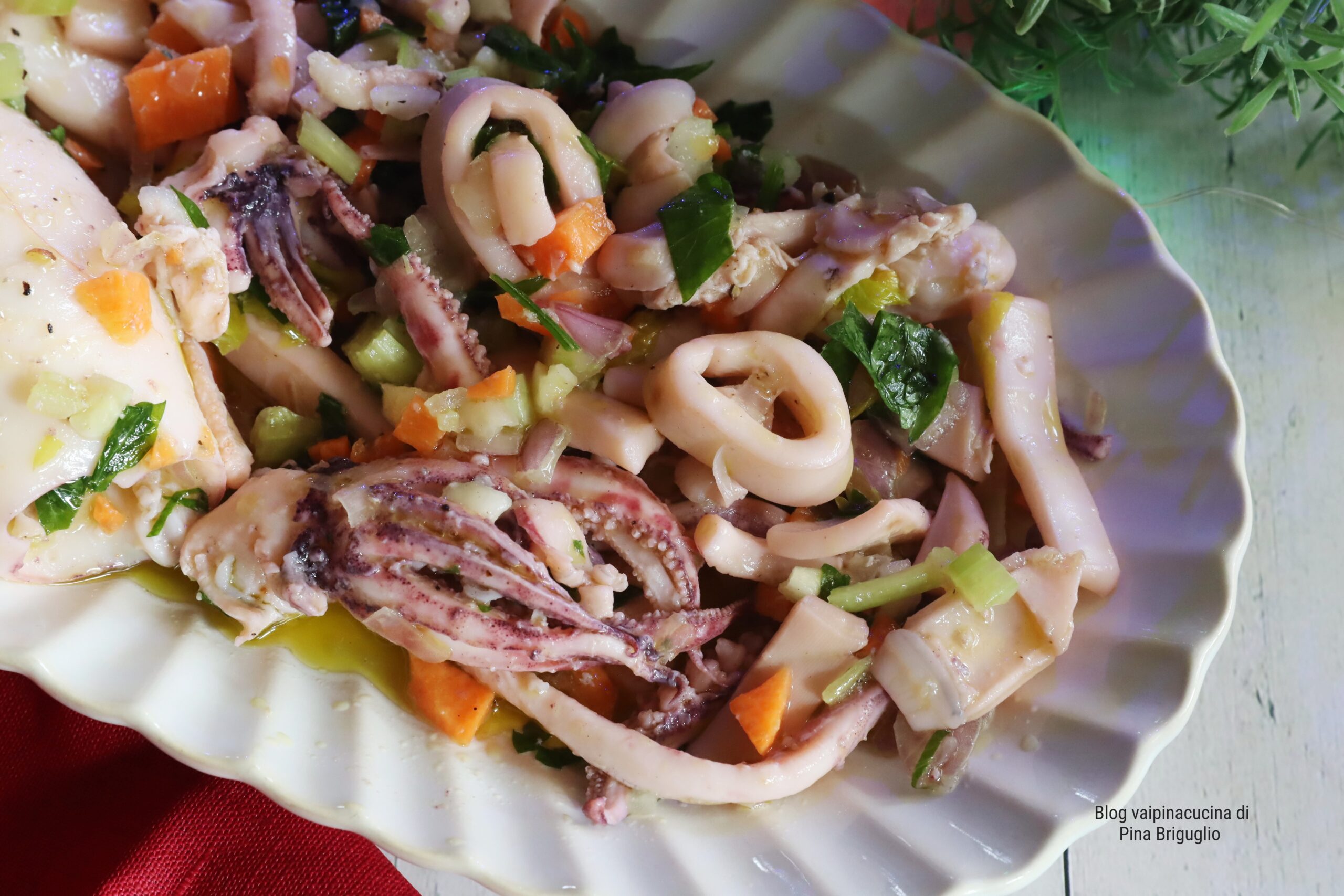 Salade de calamars simple