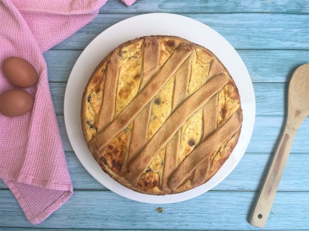 pastiera salée salami fromage