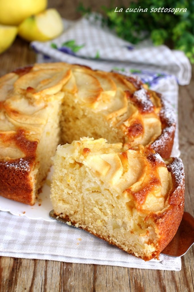 gâteau aux pommes et à la ricotta sans beurre