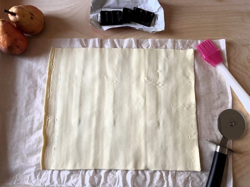 feuilletés poire chocolat très facile