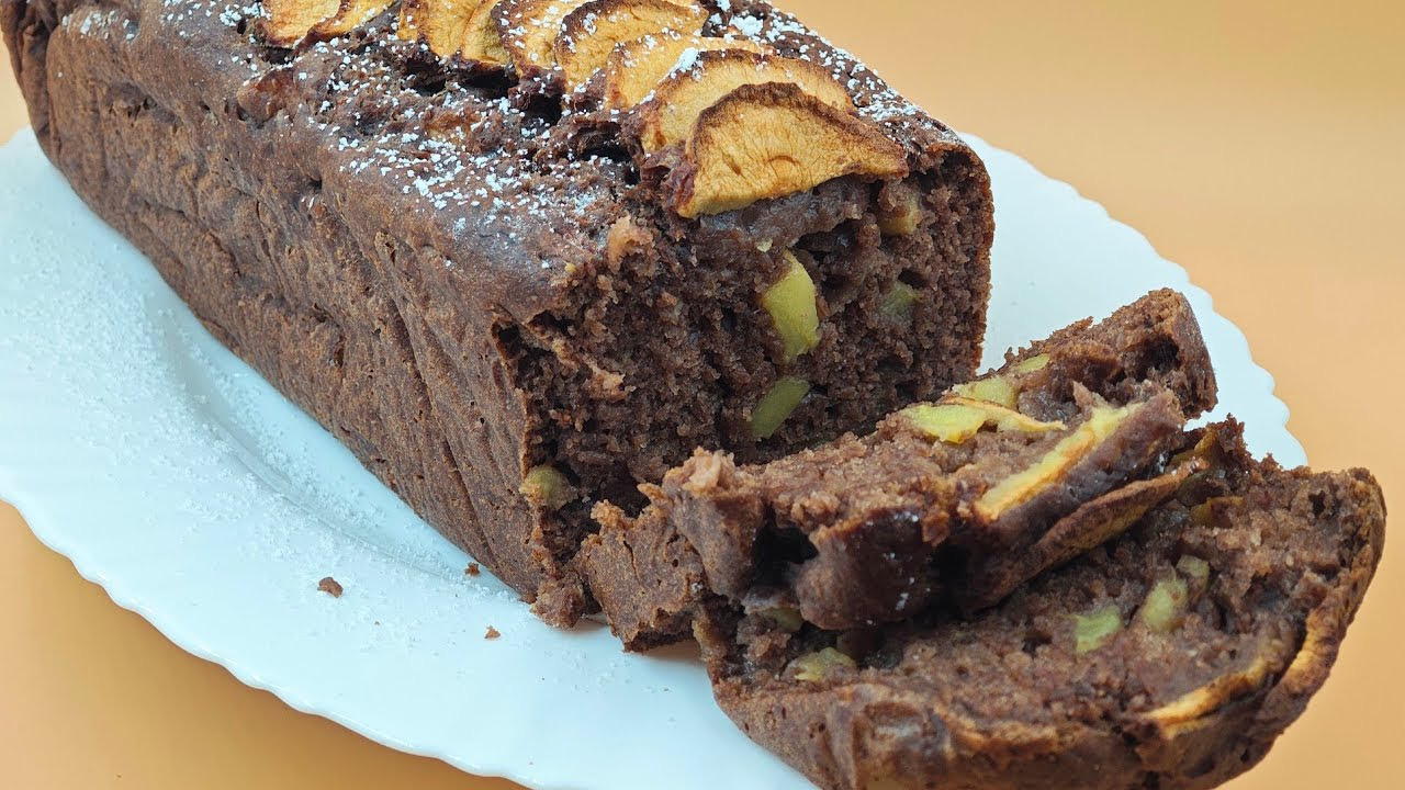 Banana bread vegan aux pommes