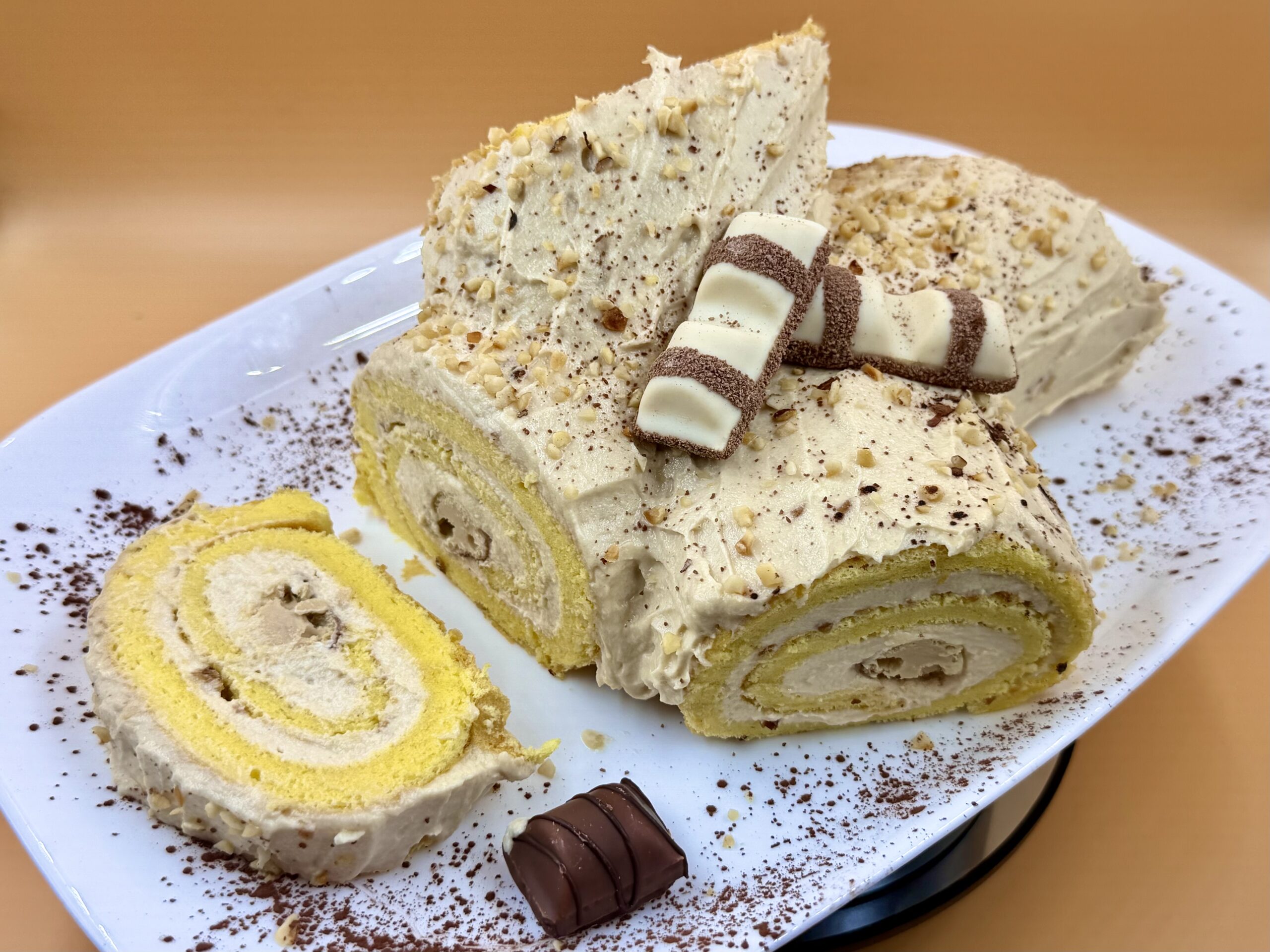 Bûche Kinder Bueno White – Dessert de Nouvel An gourmand et spectaculaire