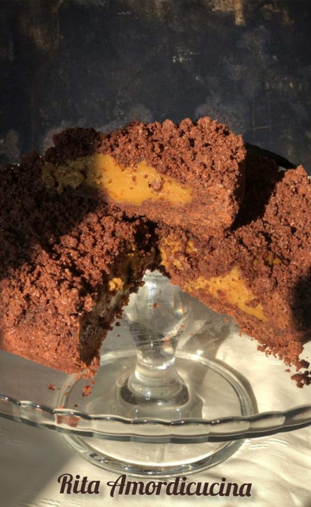 Sbriciolée avec crème au café espresso