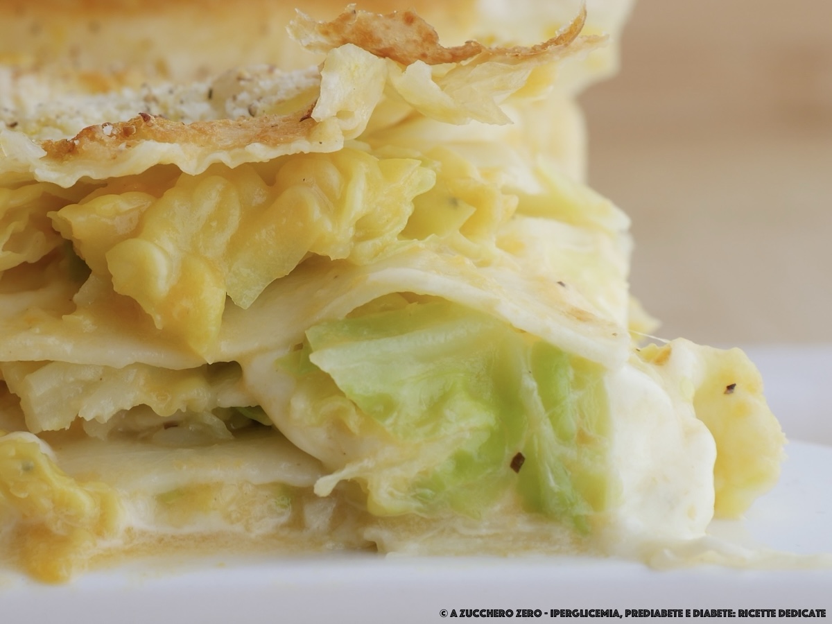 Lasagnes végétariennes légères sans béchamel | avec potiron, chou vert et mozzarella