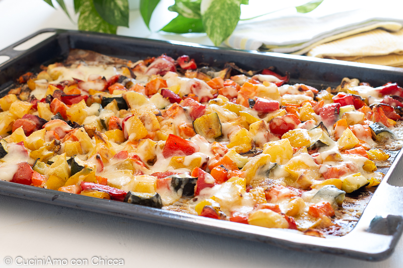 Légumes au four avec béchamel