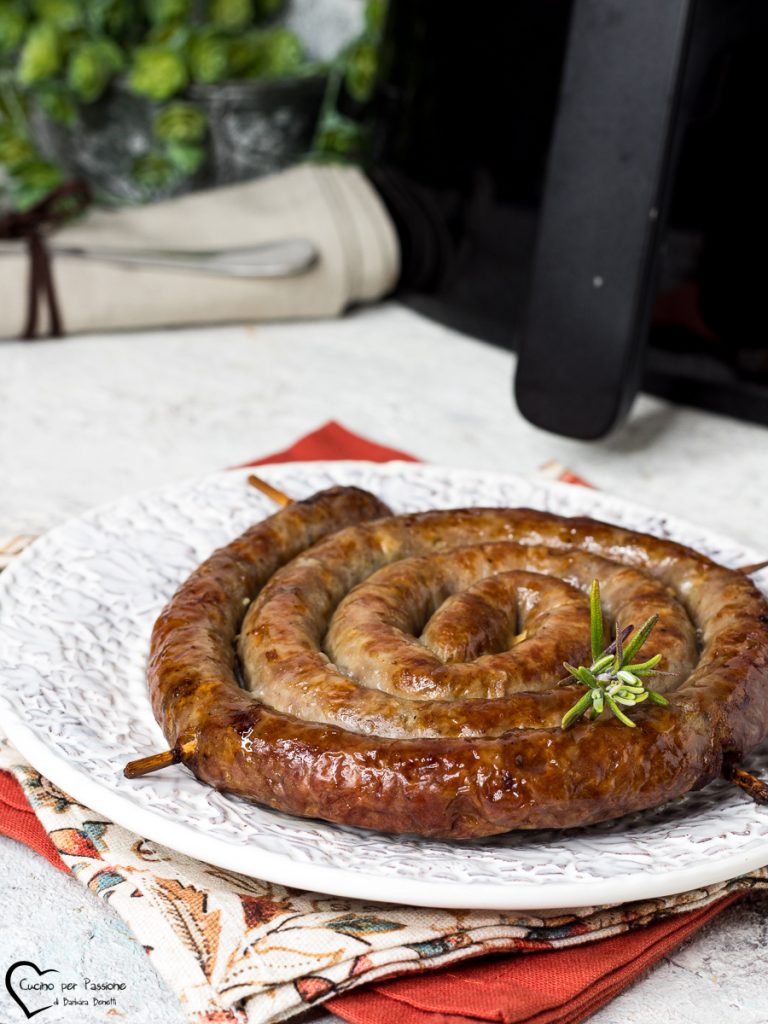 Luganega dans la friteuse à air