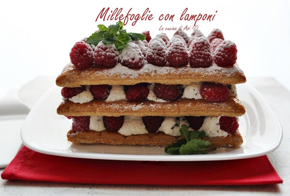Millefoglie aux framboises
