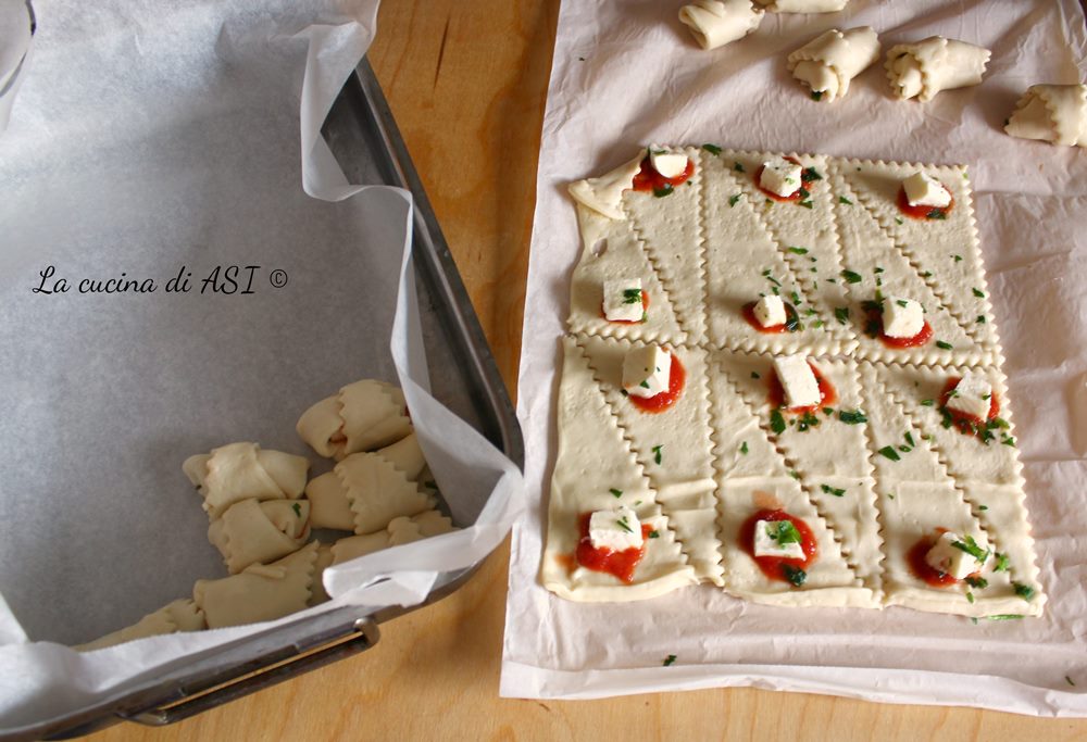 Mini croissant salés farcis