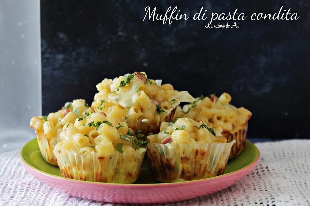 Muffin de pâtes assaisonnées