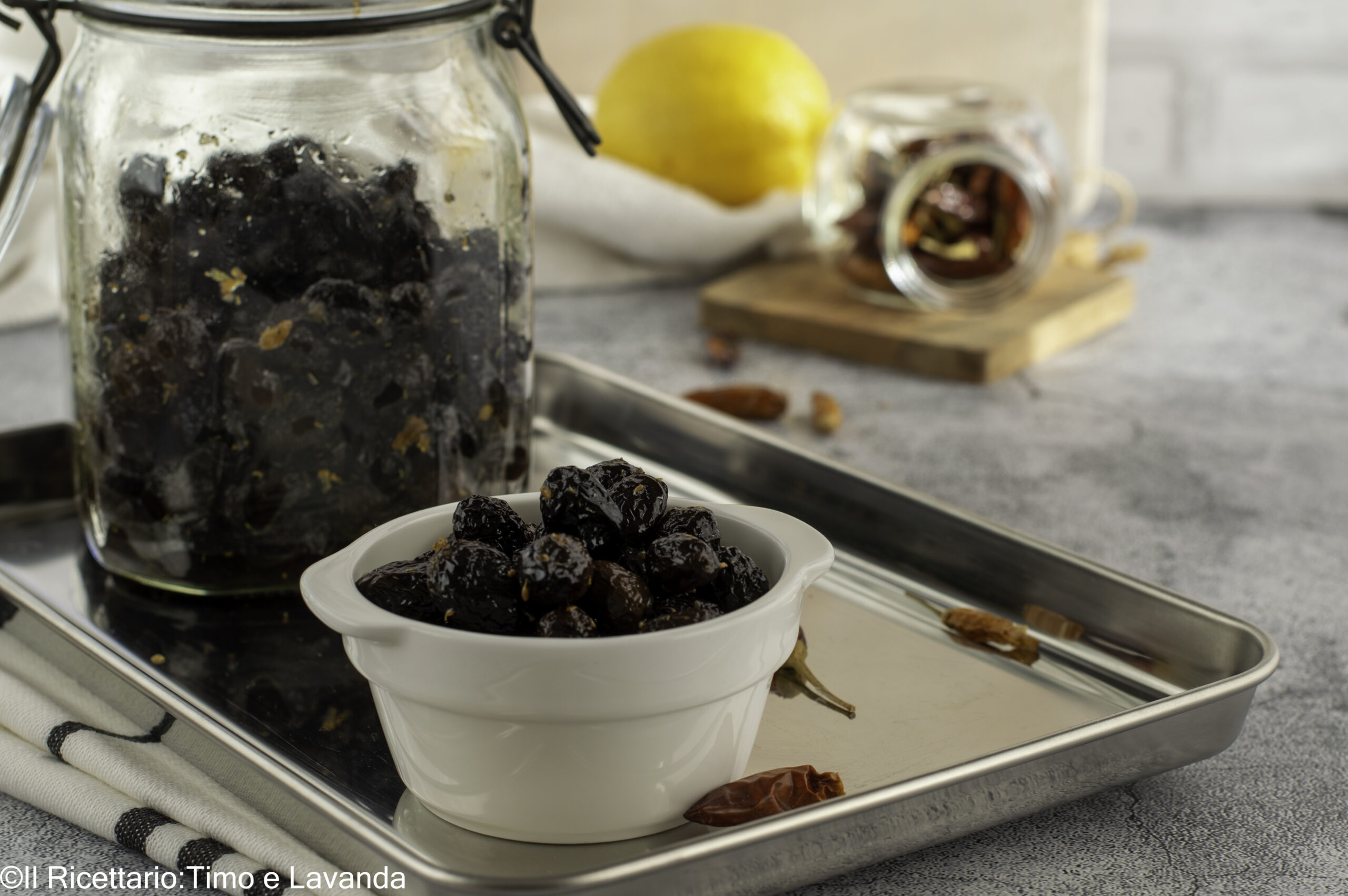 Olives noires séchées