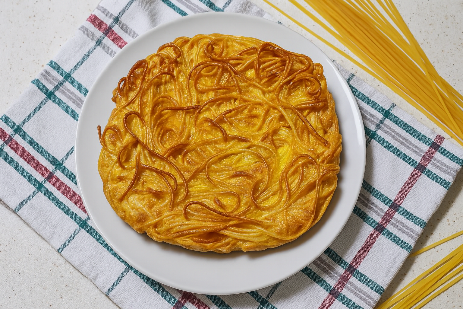 Omelette de pâtes à la friteuse à air