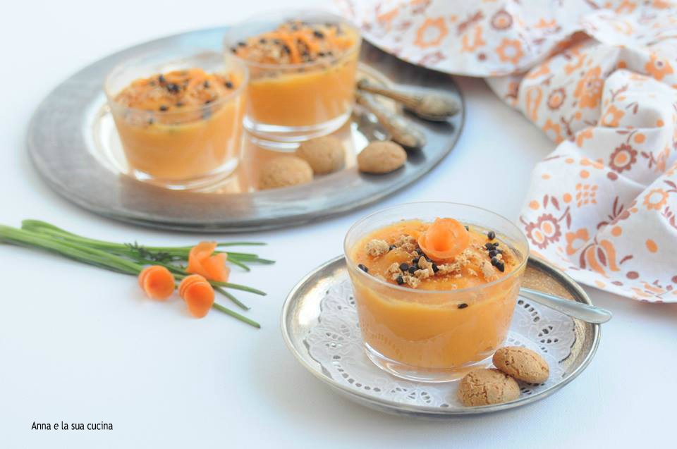 Crème sucrée de potiron et carottes