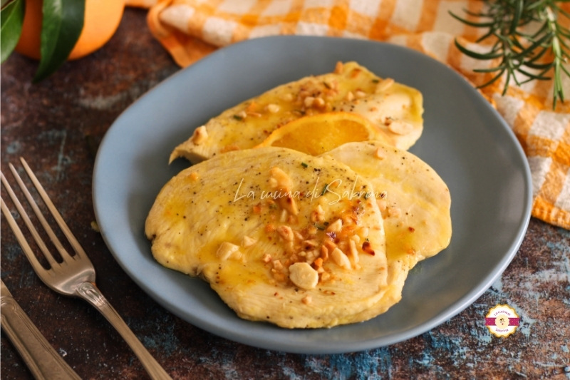 Blanc de poulet glacé à l&rsquo;orange