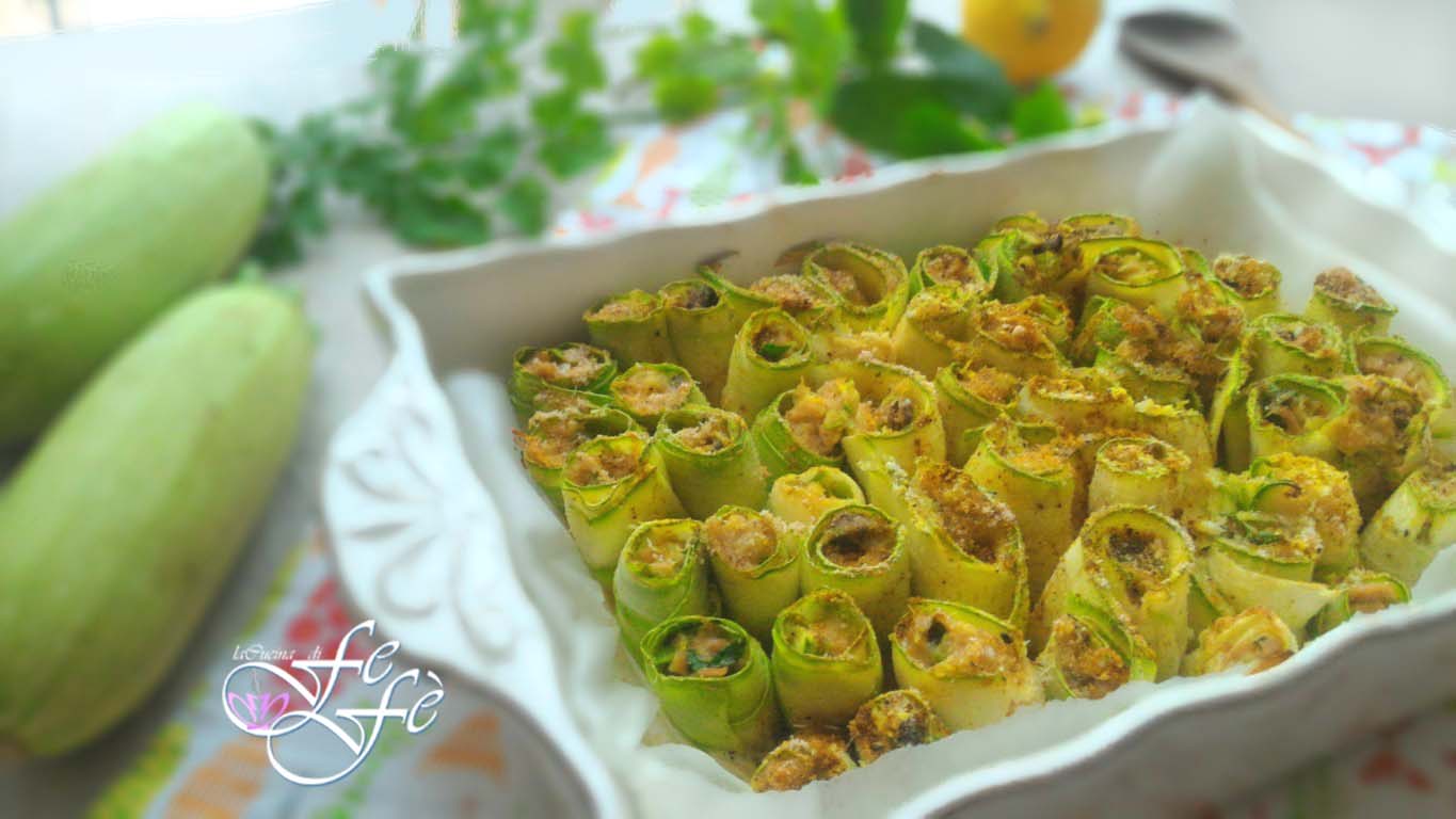 ROULÉS DE COURGETTES AU THON ROUGE ET ÉCORCES DE CITRON