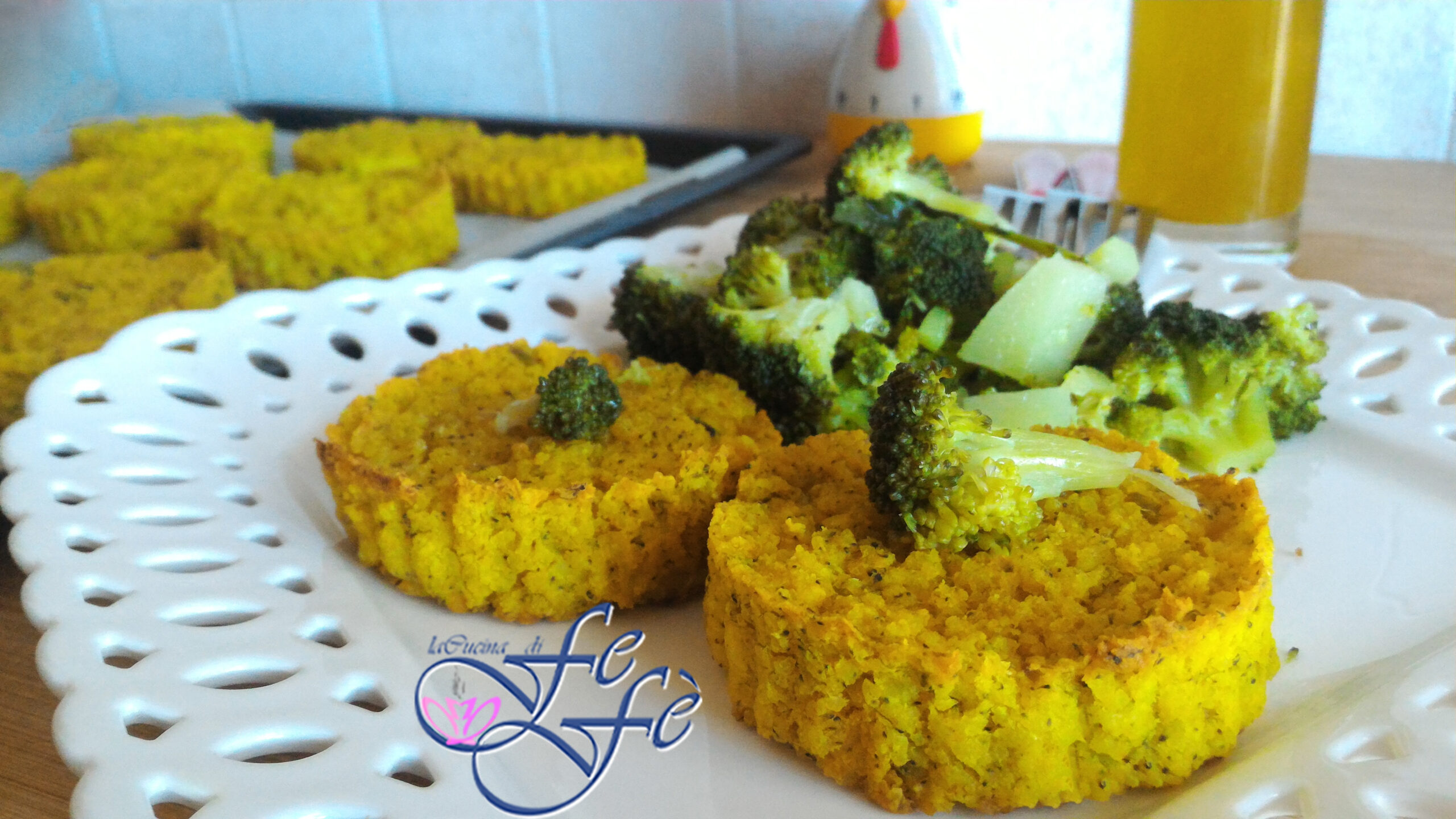 MÉDAILLONS DE MILLET ET BROCOLIS (Recette vegan et sans gluten)