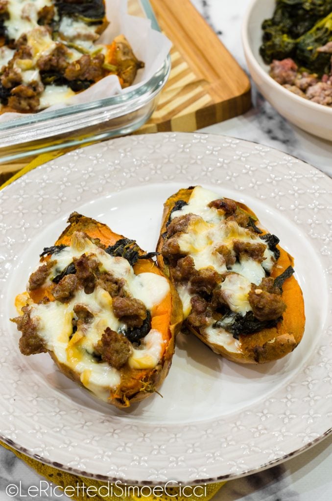 Patates douces farcies