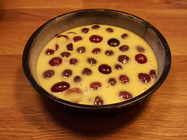 pâte clafoutis aux cerises