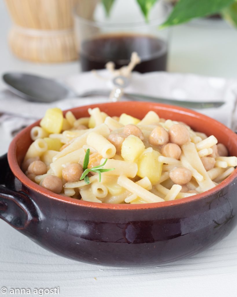 Pâtes Pommes de Terre et Pois Chiches