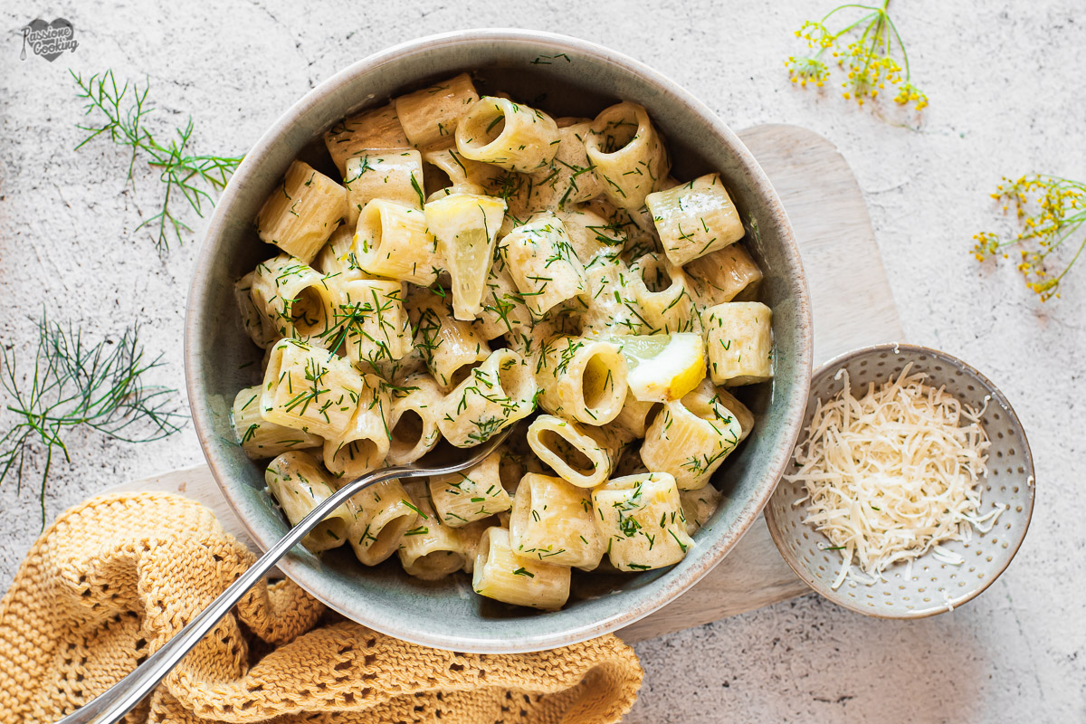 Pâtes à l&rsquo;aneth et parmesan