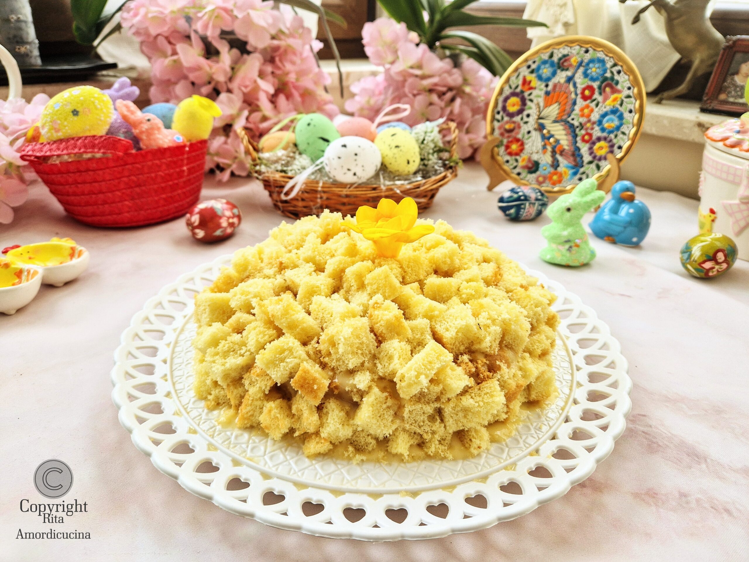 Mon gâteau mimosa à la crème au citron