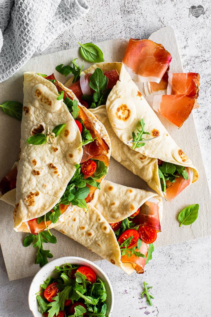 Piadina avec stracchino et Speck Alto Adige IGP