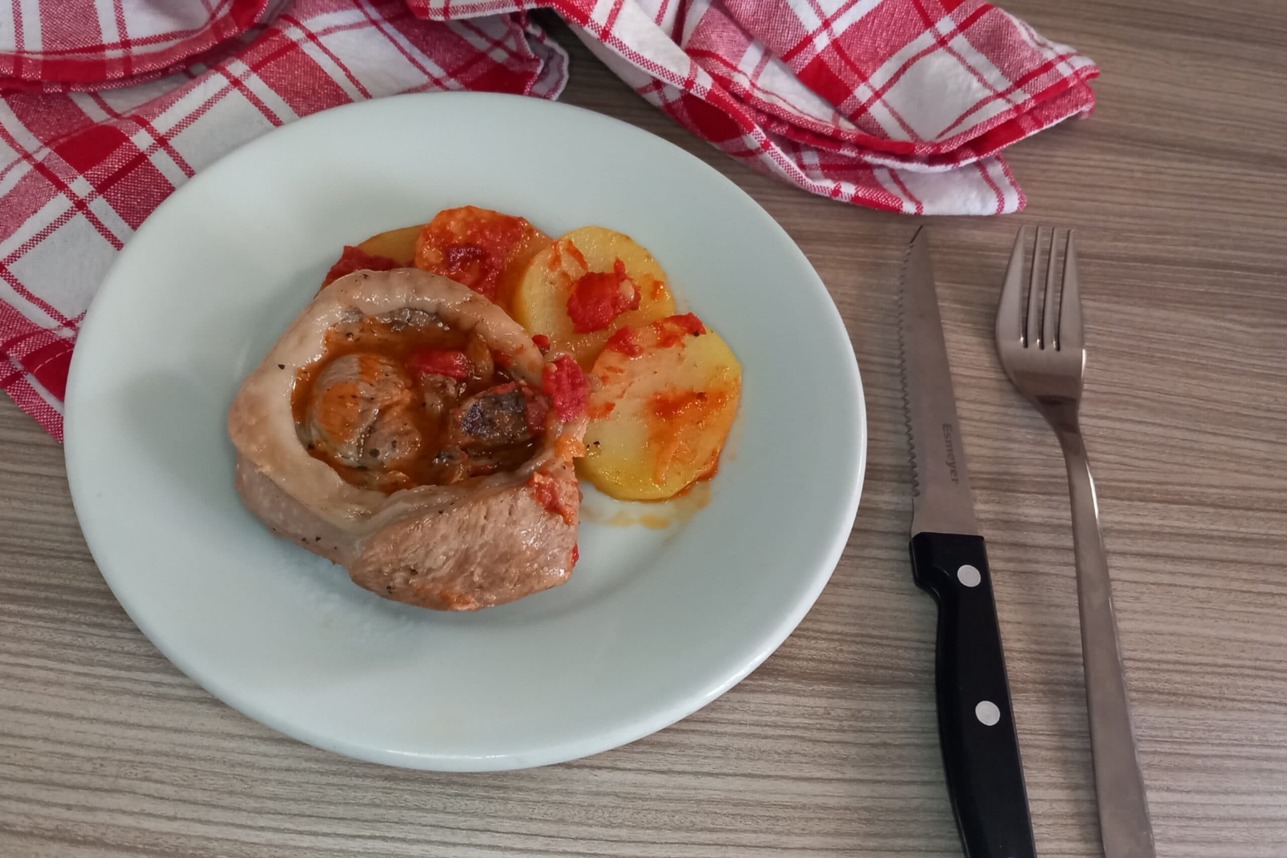 Osso buco de dinde mijoté avec pommes de terre