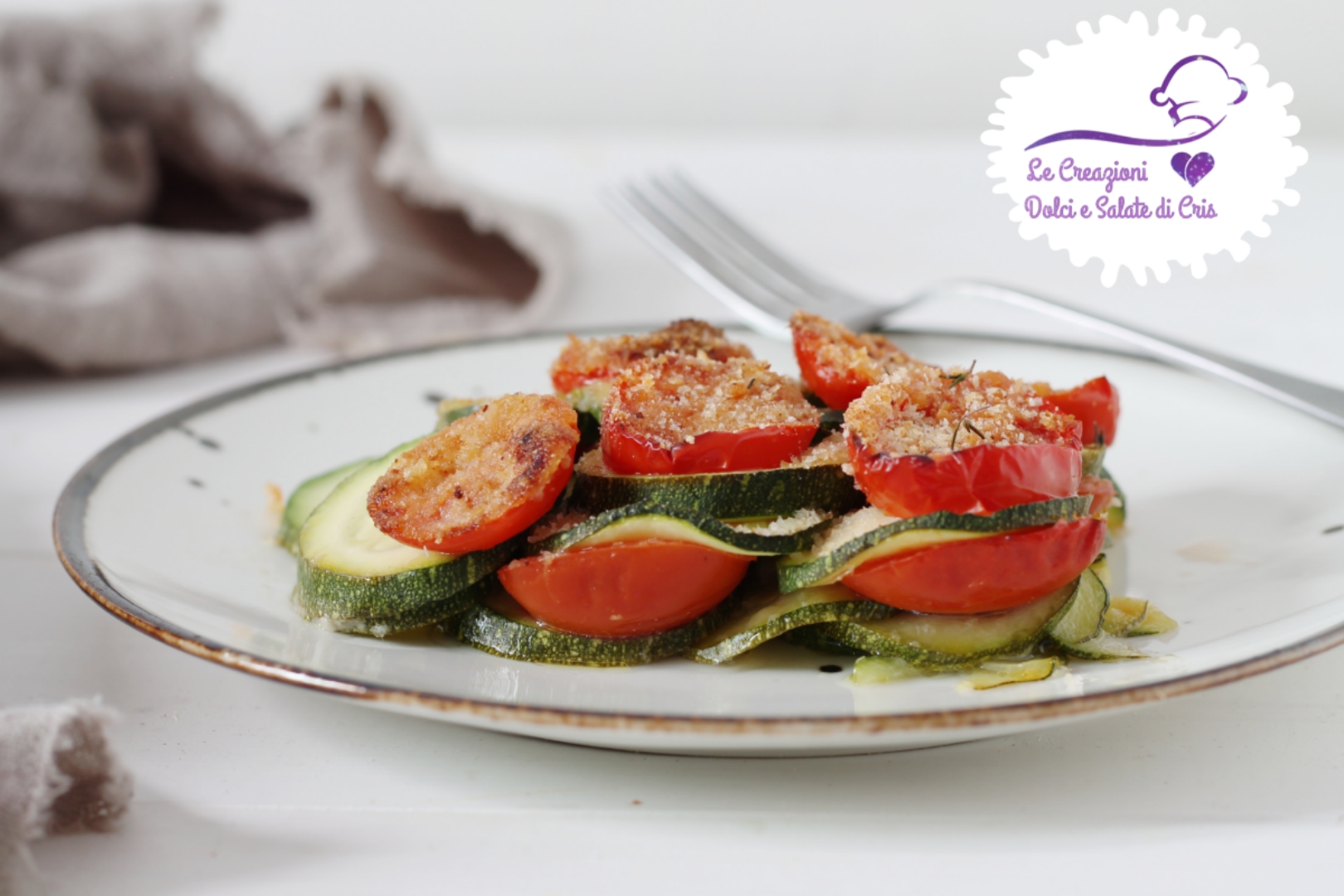 Courgettes et tomates au four