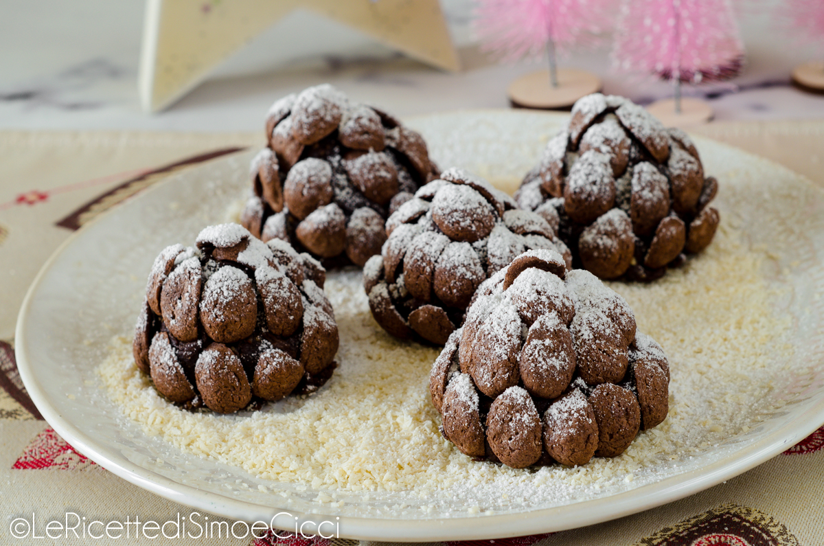 Pommes de pin au chocolat sans cuisson