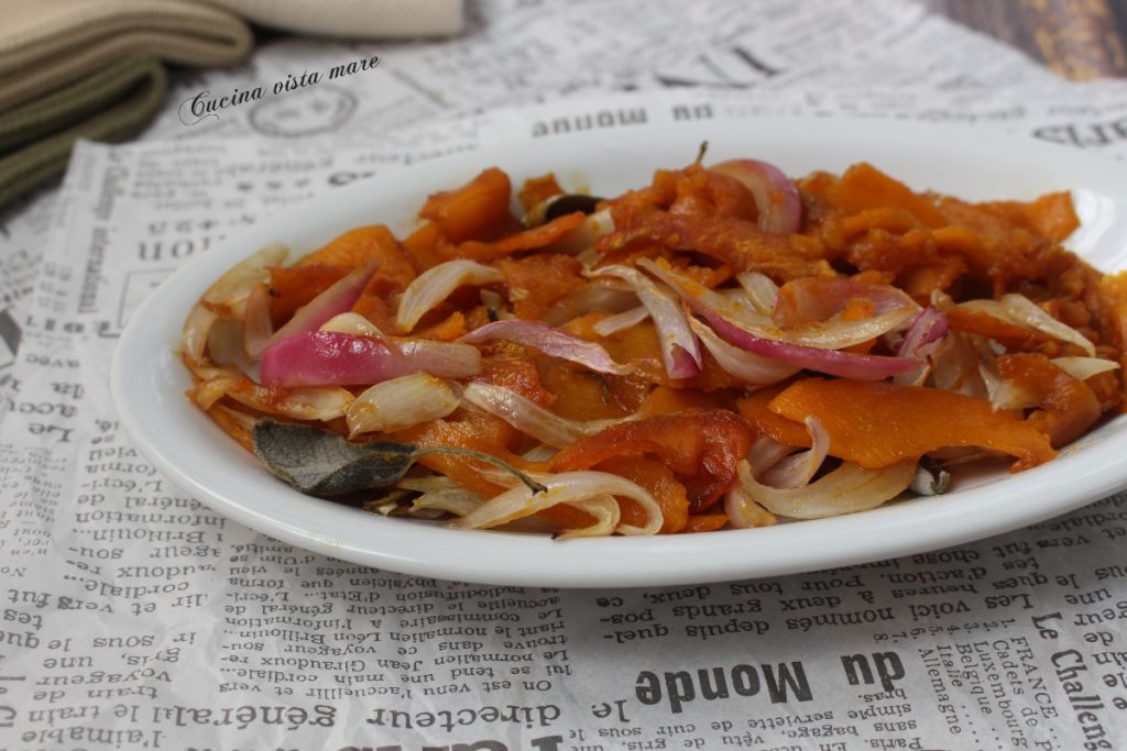 Potiron et oignons au four Cuisine vue mer