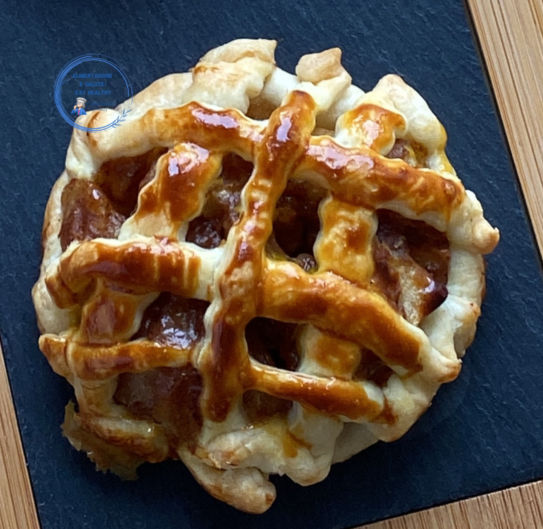 Tarte aux pommes individuelle sans sucre saine et légère