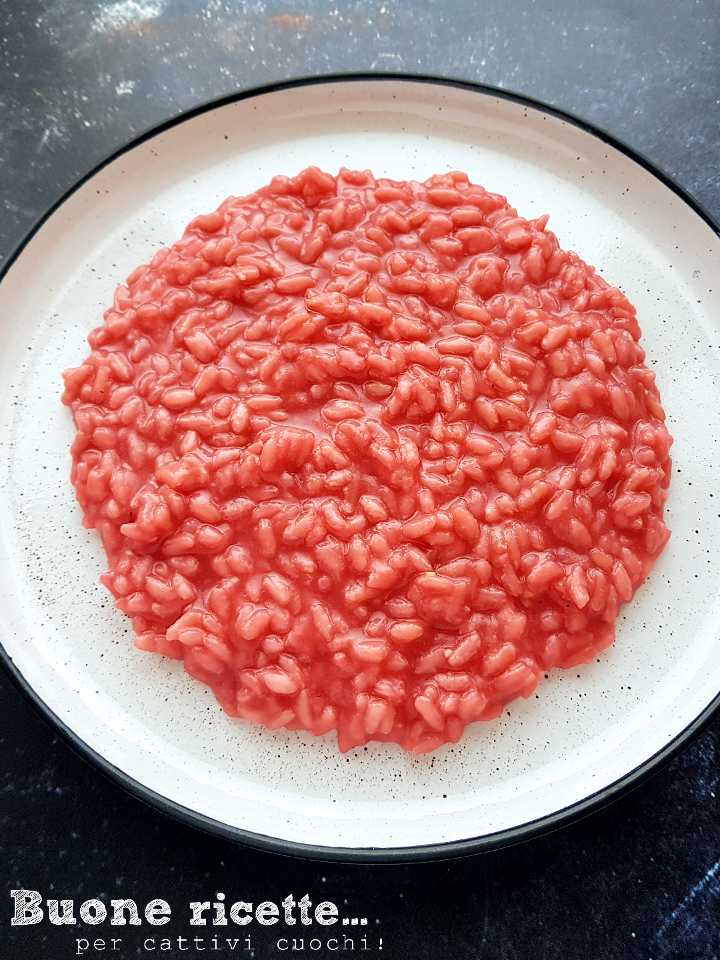 risotto crémeux à la betterave