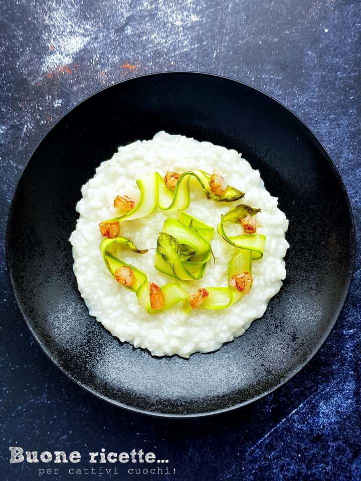 risotto asperges et crevettes