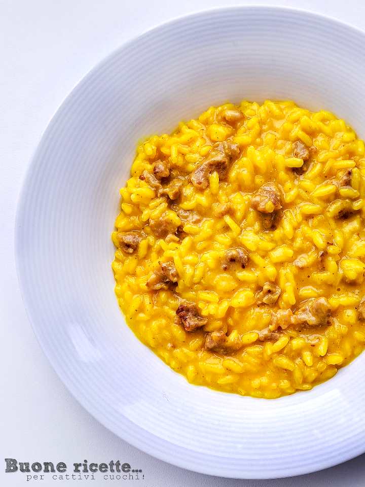 Risotto potiron et saucisse crémeux