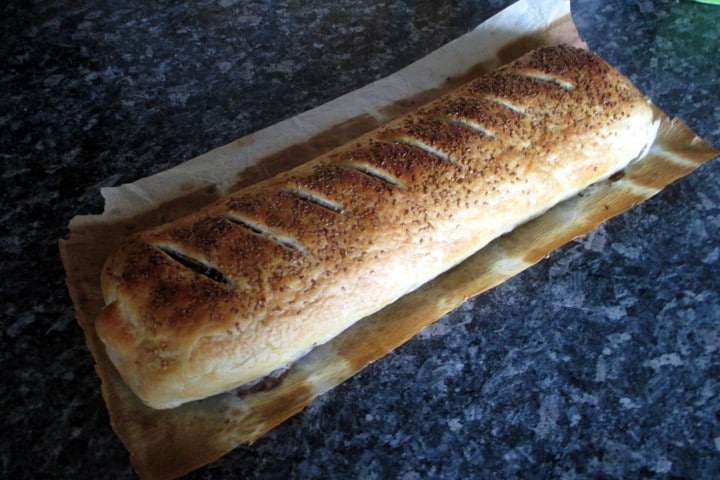 Rôti en croûte végétalien préparation, Mange sans Ventre