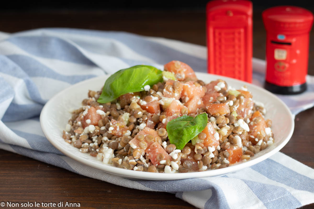 Salade de lentilles et tomates