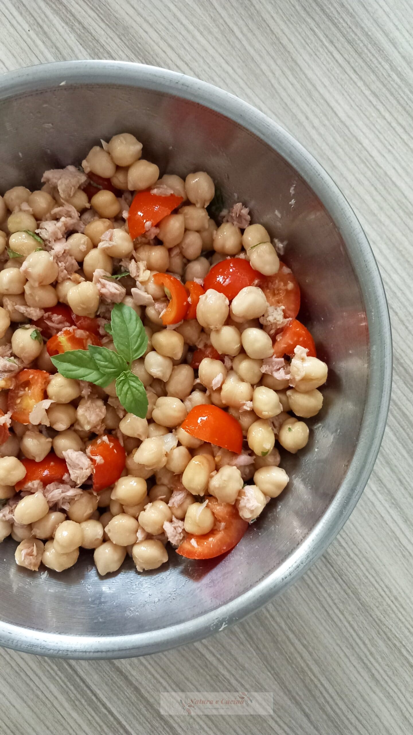 Salade de pois chiches au thon