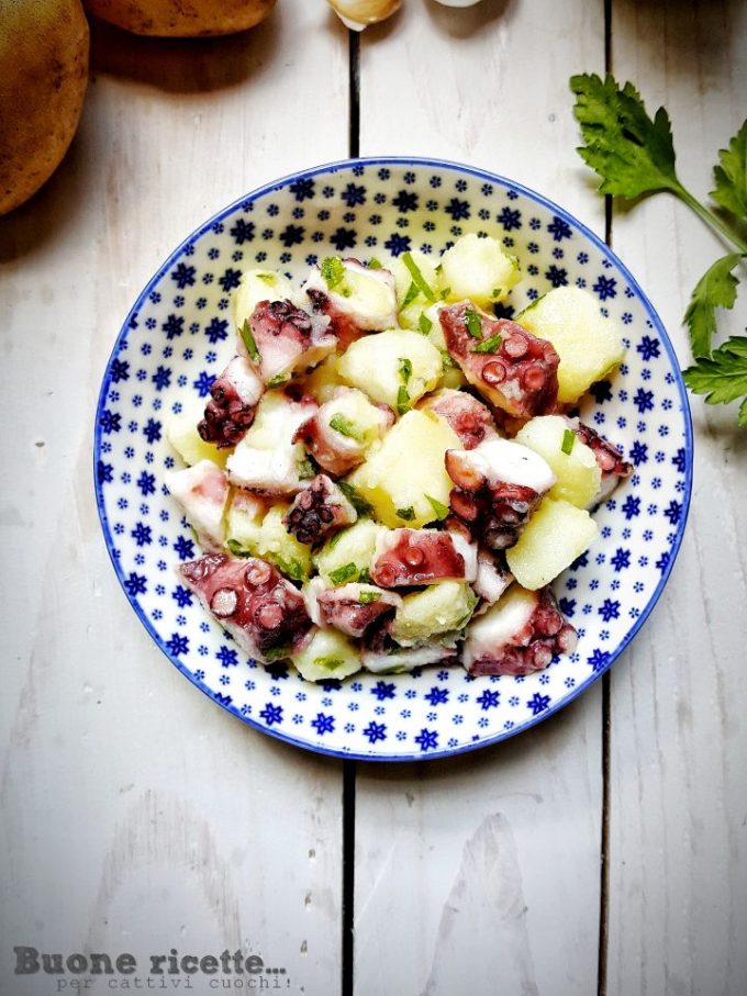 Salade de poulpe et pommes de terre, recette classique