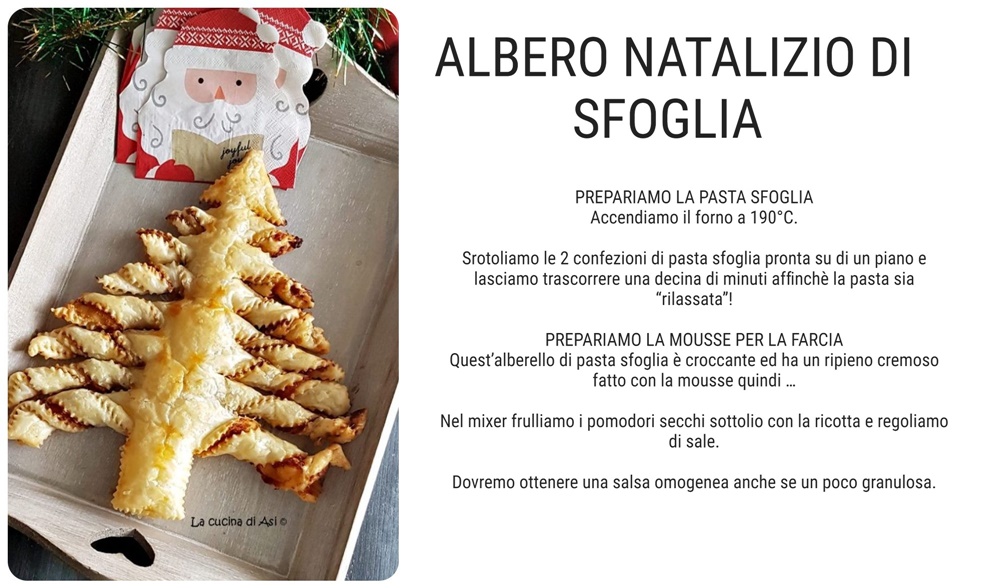 Sapin de Noël en pâte feuilletée garni