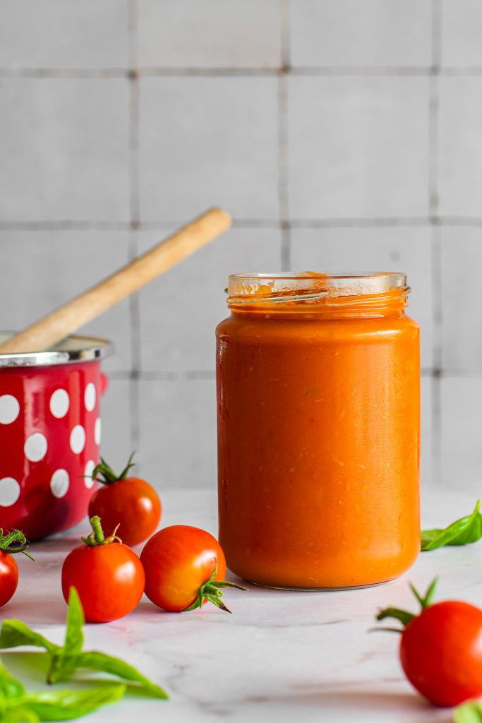 Sauce tomate et légumes faite maison