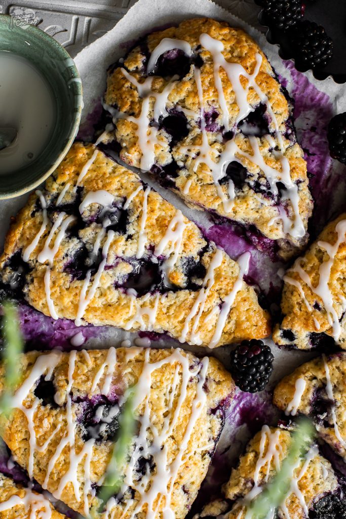 Scones aux myrtilles