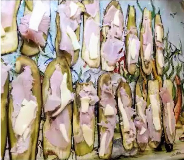 Rouleaux d'aubergine à la sicilienne au four