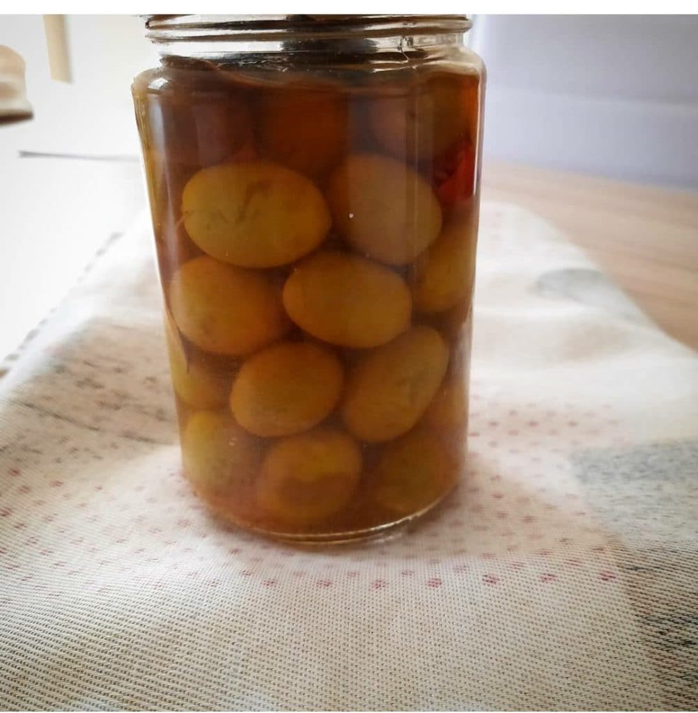 olives vertes en saumure