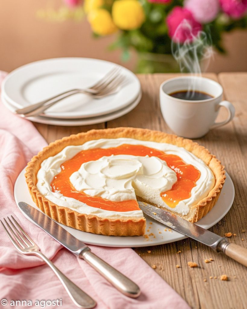 Tarte mascarpone et confiture de grand-mère