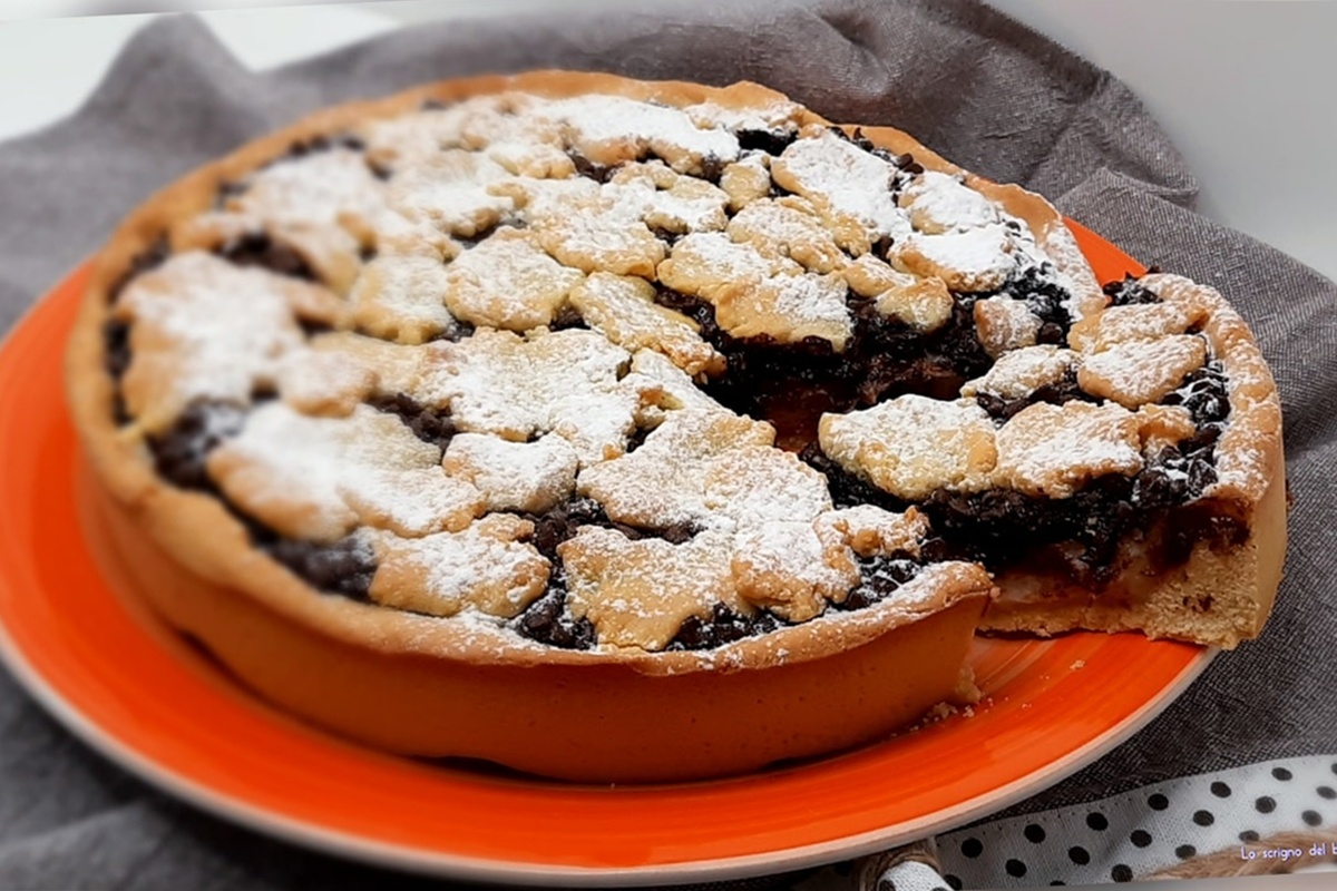 Tarte à la crème et au chocolat