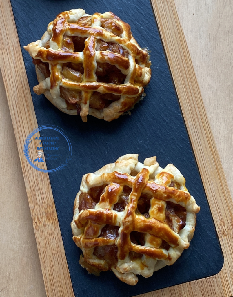 Tarte aux pommes individuelle sans sucre saine et légère