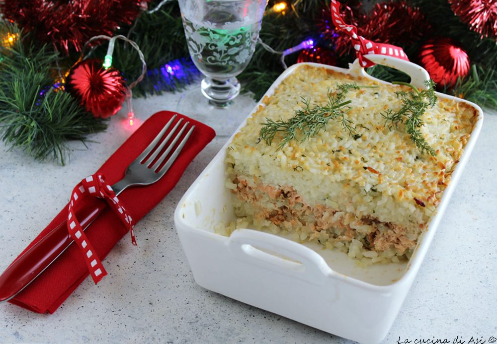 Timballo de saumon et riz