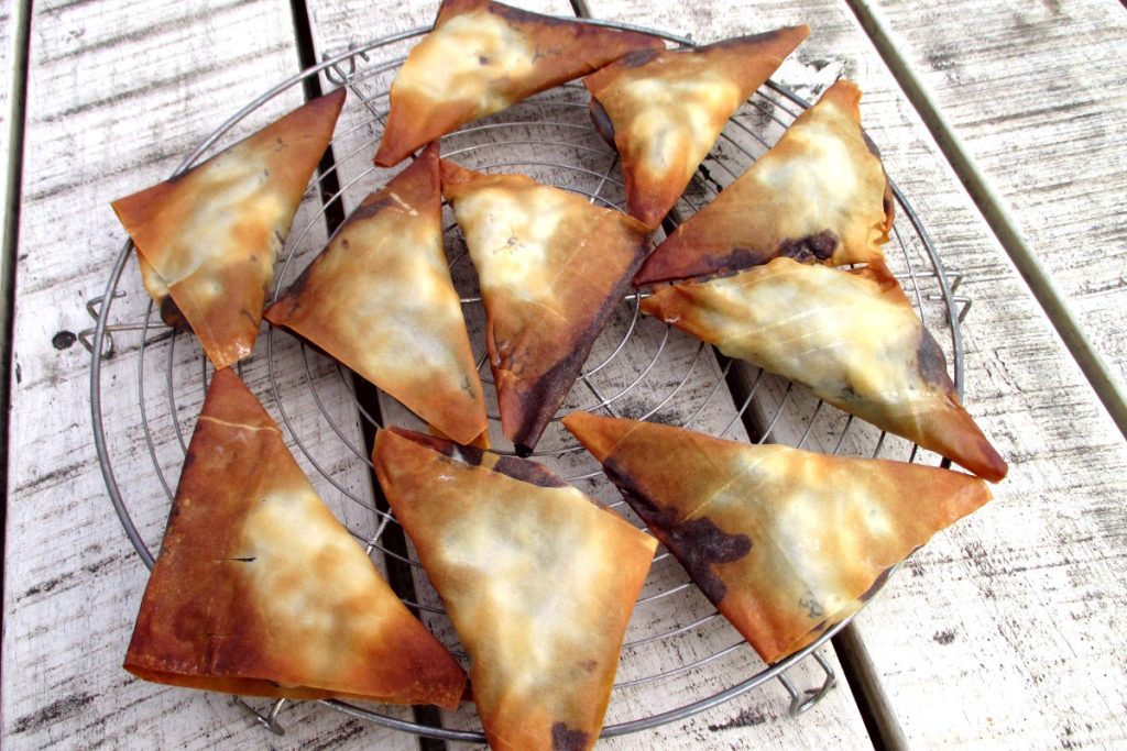 Triangles banane et chocolat, Mange sans Ventre