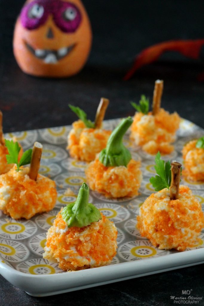 Truffes au fromage pour Halloween