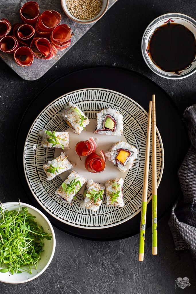 Uramaki avec Speck Alto Adige IGP