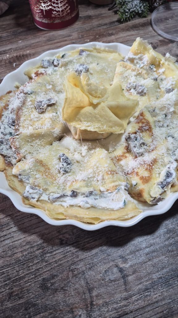 Crêpes aux Champignons Gratins Crémeuses